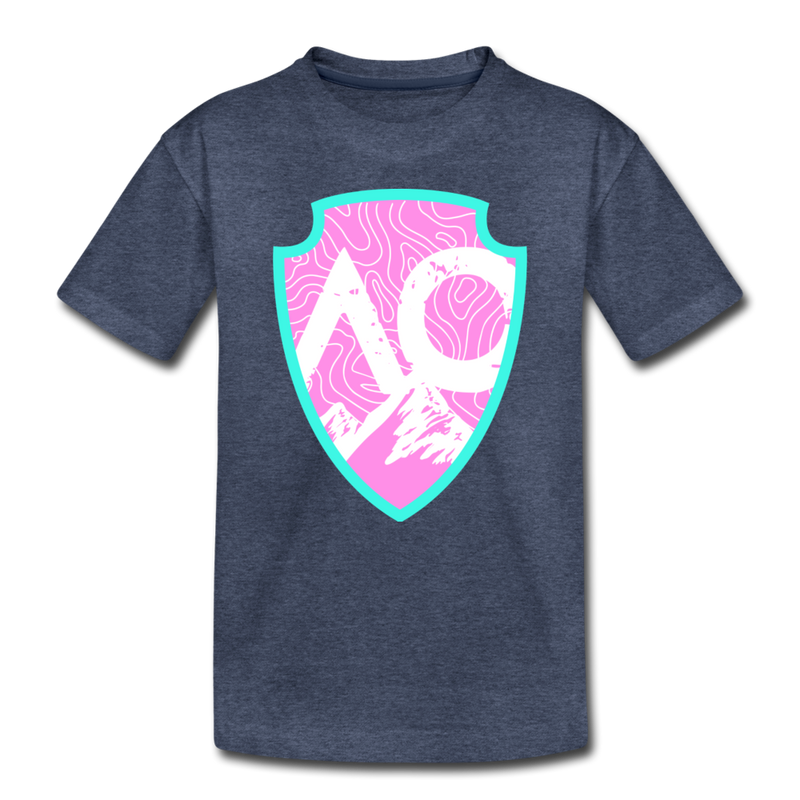 Load image into Gallery viewer, Original PINK Logo Toddler Premium T-Shirt - heather blue
