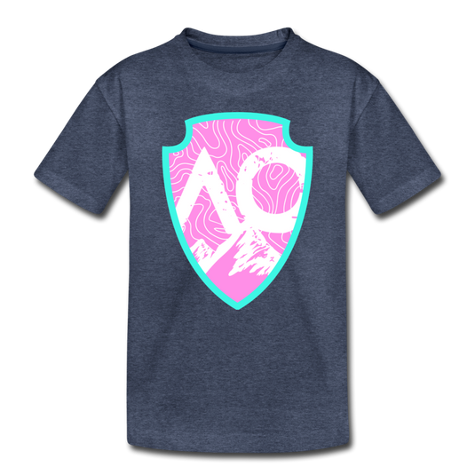 Original PINK Logo Toddler Premium T-Shirt - heather blue