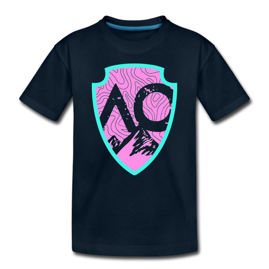 Original PINK Logo Toddler Premium T-Shirt - deep navy