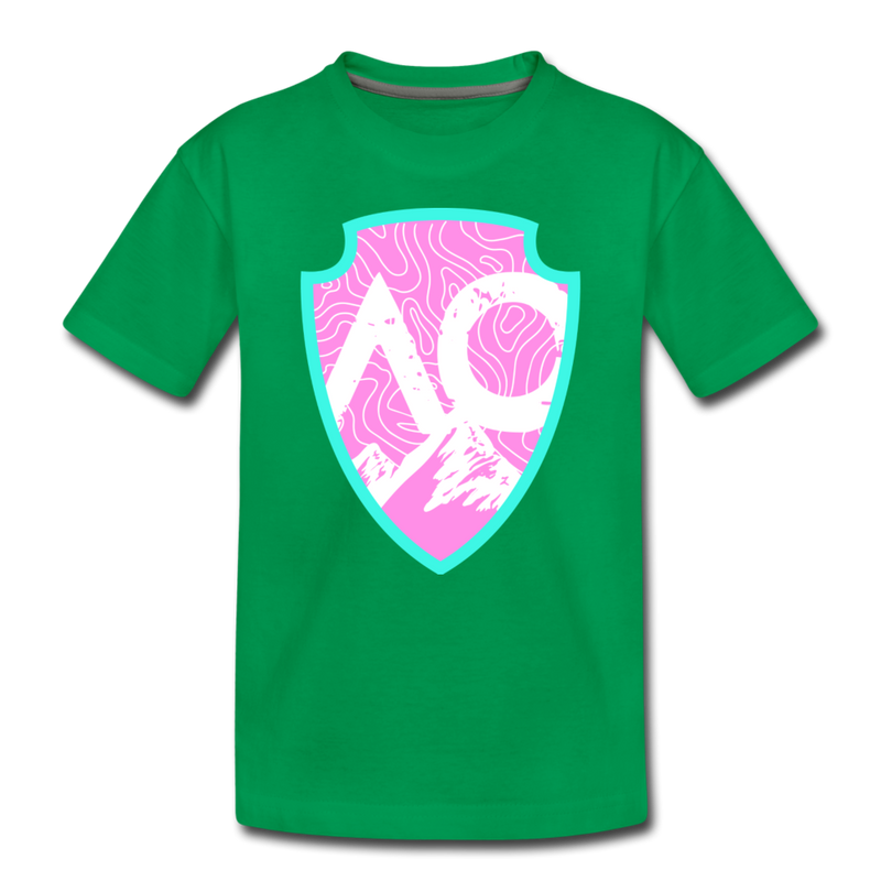 Load image into Gallery viewer, Original PINK Logo Toddler Premium T-Shirt - kelly green
