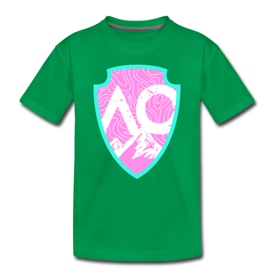 Original PINK Logo Toddler Premium T-Shirt - kelly green