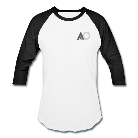 AO Design Logo Baseball T-Shirt - white/black