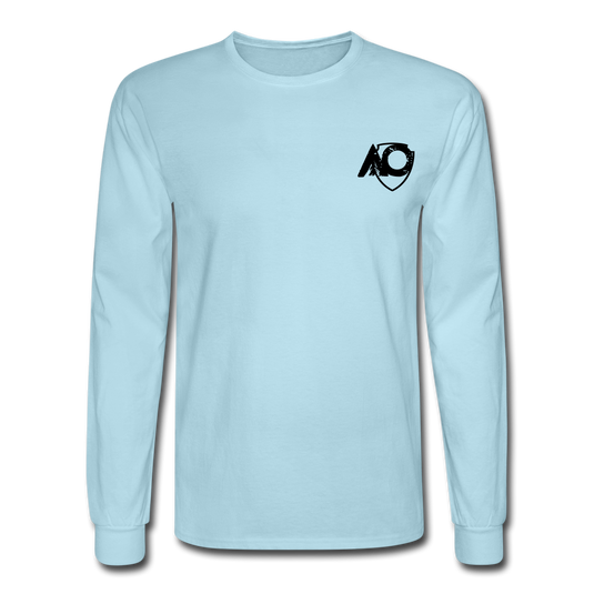 Men's Long Sleeve T-Shirt - powder blue