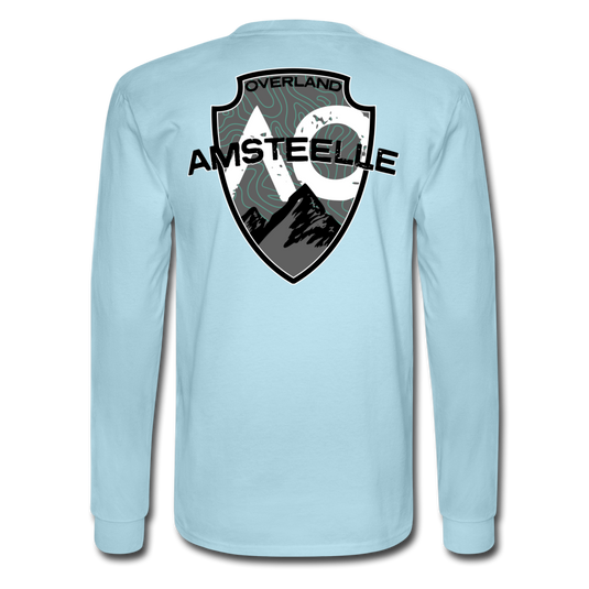 Men's Long Sleeve T-Shirt - powder blue