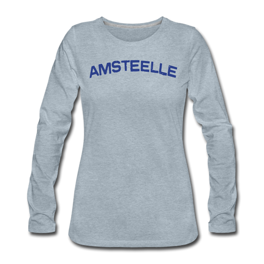 Women's Premium Long Sleeve T-Shirt - heather ice blue