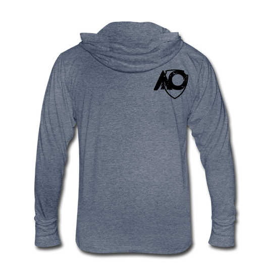 Unisex Tri-Blend Hoodie Shirt - heather blue