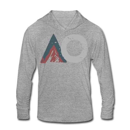 Faded GRAY AO Tri-Blend Hoodie - heather gray