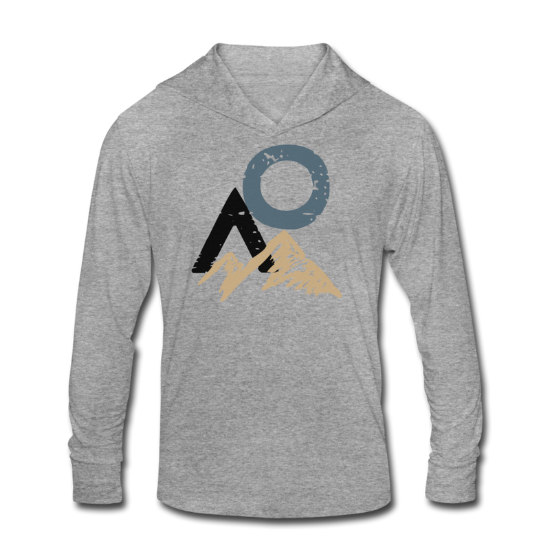 Load image into Gallery viewer, TRIO LOCO Logo Tri-Blend Hoodie Shirt - heather gray
