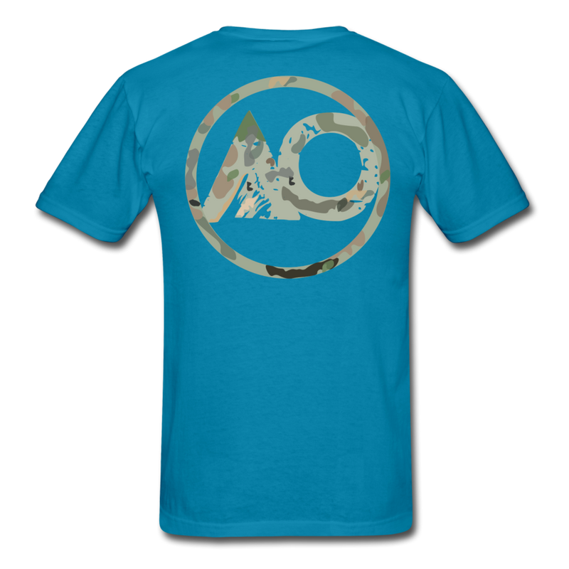 Load image into Gallery viewer, AO Camo short sleeve - turquoise
