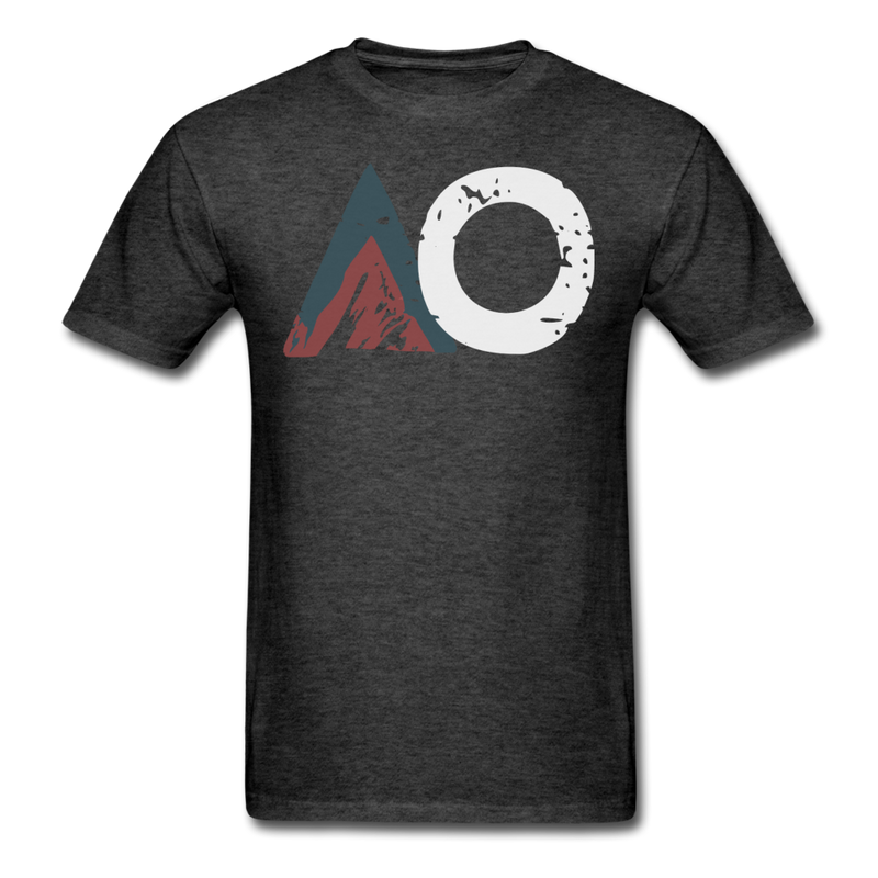 Load image into Gallery viewer, Ultimate AO Logo Front short sleeve - heather black
