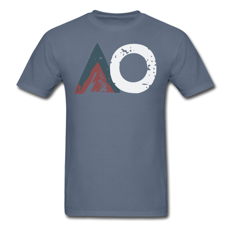 Load image into Gallery viewer, Ultimate AO Logo Front short sleeve - denim
