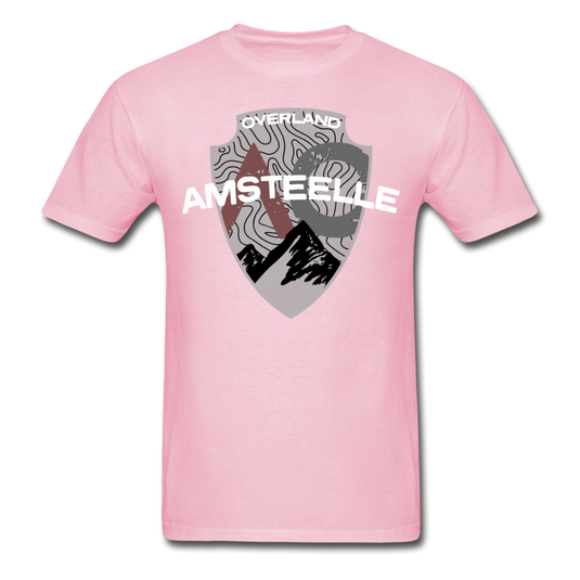 Gray Wash Logo Classic T-Shirt - light pink