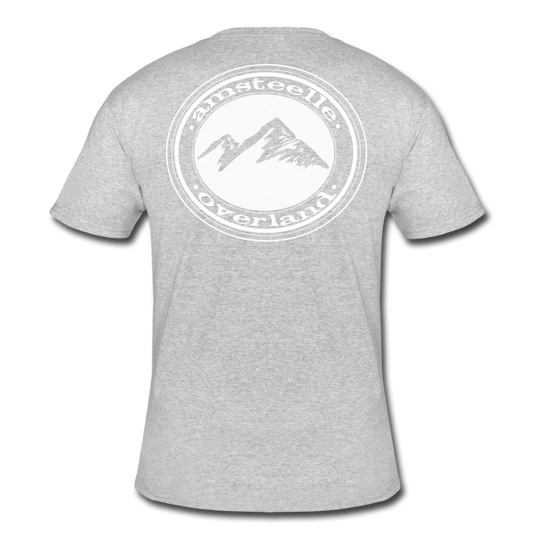 Men’s 50/50 WHITE print - heather gray