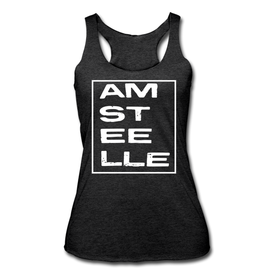 Women’s Tri-Blend Racerback Tank - heather black