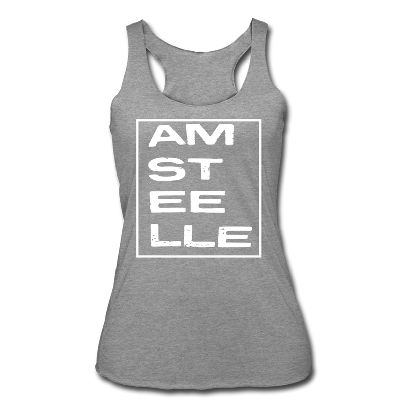 Load image into Gallery viewer, Women’s Tri-Blend Racerback Tank - heather gray
