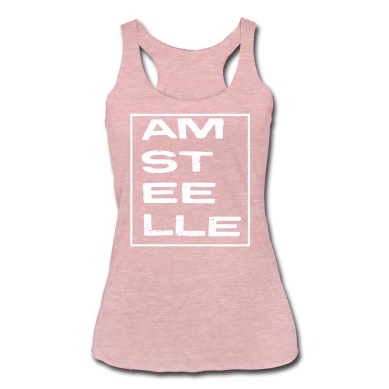 Load image into Gallery viewer, Women’s Tri-Blend Racerback Tank - heather dusty rose
