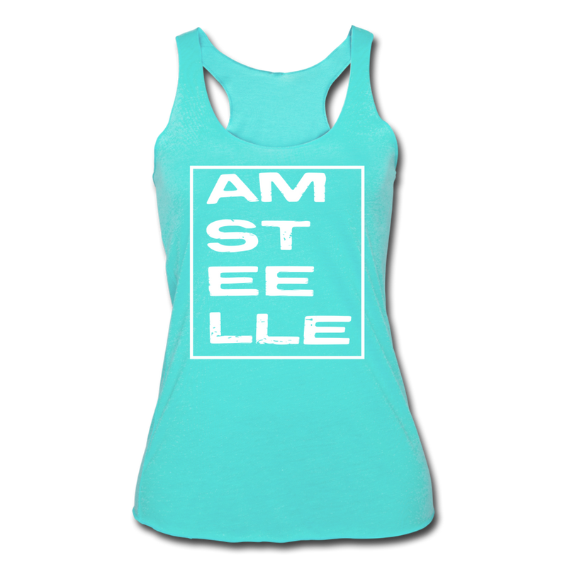 Load image into Gallery viewer, Women’s Tri-Blend Racerback Tank - turquoise
