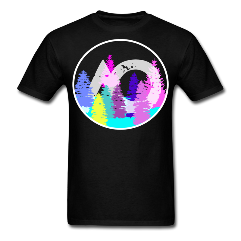 Load image into Gallery viewer, Adult Rainbow Tee - black
