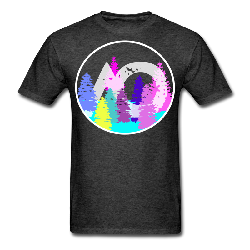 Load image into Gallery viewer, Adult Rainbow Tee - heather black
