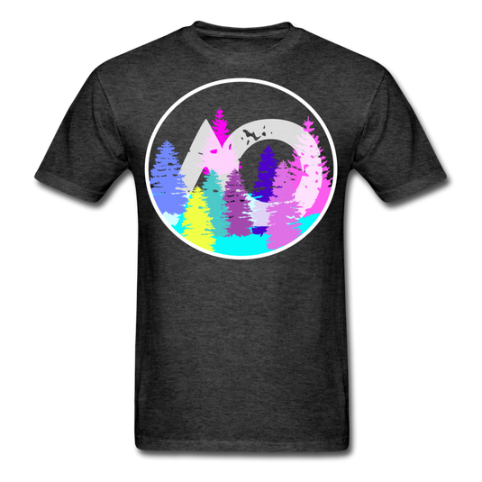 Adult Rainbow Tee - heather black