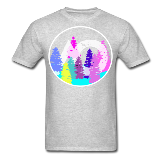 Adult Rainbow Tee - heather gray