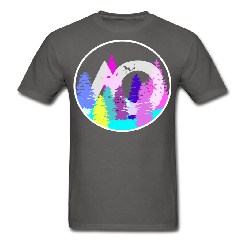 Load image into Gallery viewer, Adult Rainbow Tee - charcoal
