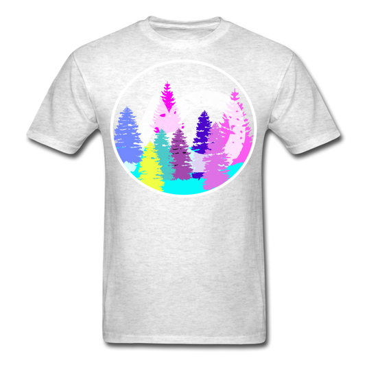 Adult Rainbow Tee - light heather gray