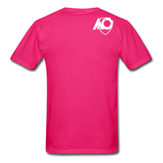 Adult Rainbow Tee - fuchsia