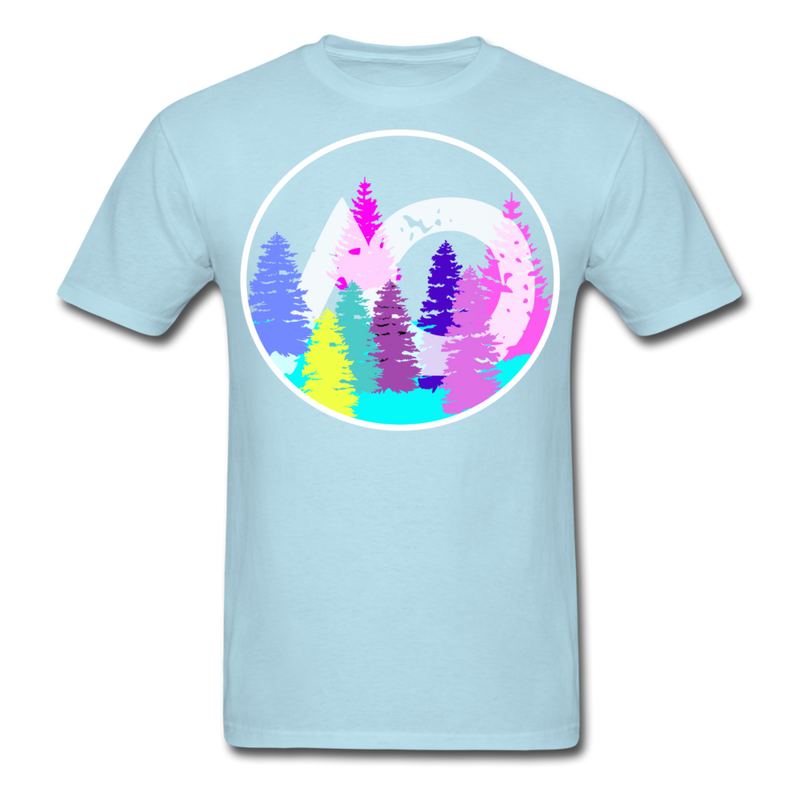 Load image into Gallery viewer, Adult Rainbow Tee - powder blue
