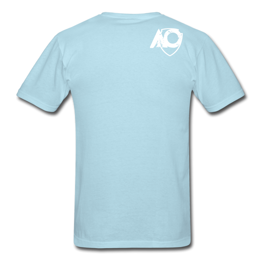 Adult Rainbow Tee - powder blue