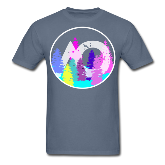 Adult Rainbow Tee - denim