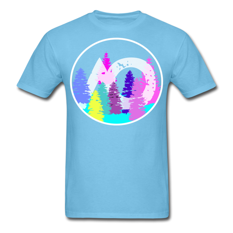 Load image into Gallery viewer, Adult Rainbow Tee - aquatic blue
