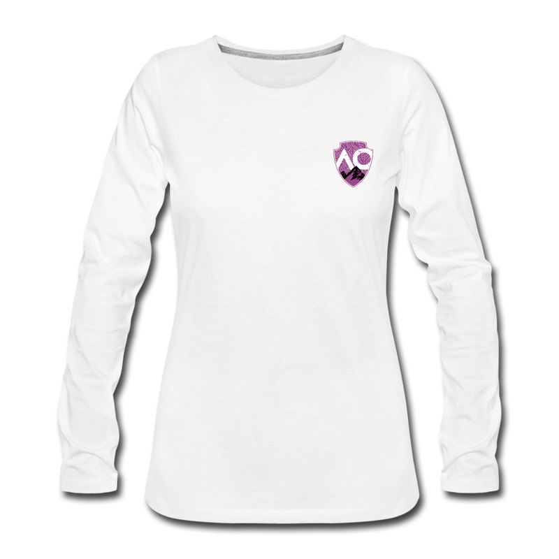 Load image into Gallery viewer, Women&#39;s Premium Slim Fit Long Sleeve T-Shirt - white
