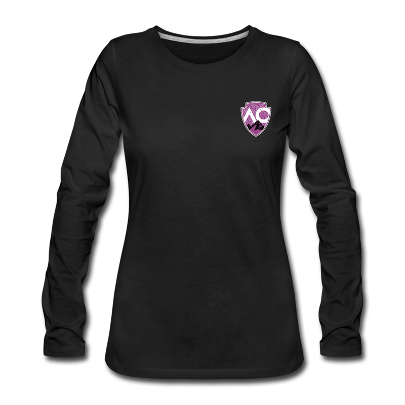 Load image into Gallery viewer, Women&#39;s Premium Slim Fit Long Sleeve T-Shirt - black
