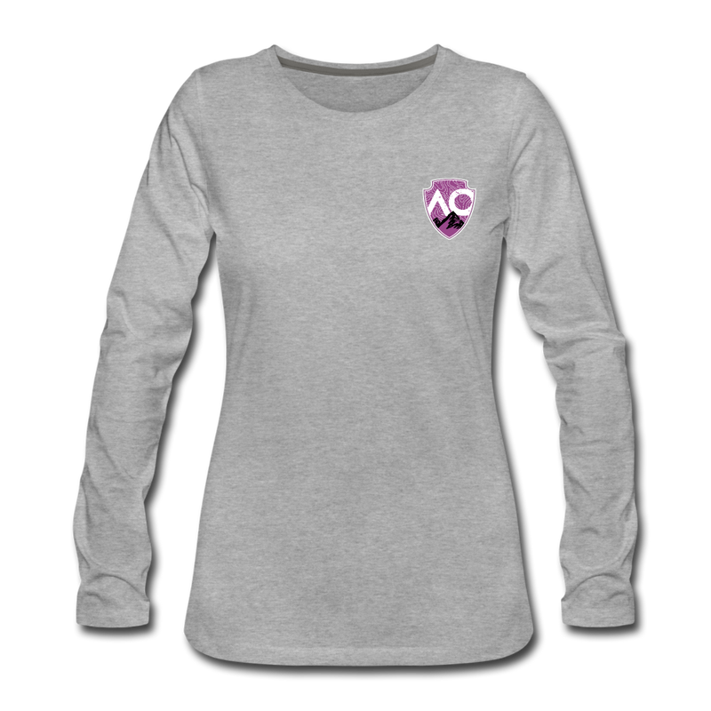 Load image into Gallery viewer, Women&#39;s Premium Slim Fit Long Sleeve T-Shirt - heather gray
