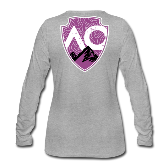 Women's Premium Slim Fit Long Sleeve T-Shirt - heather gray