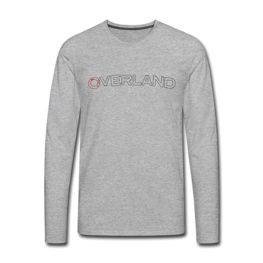 Hidden Overland Logo Front - heather gray