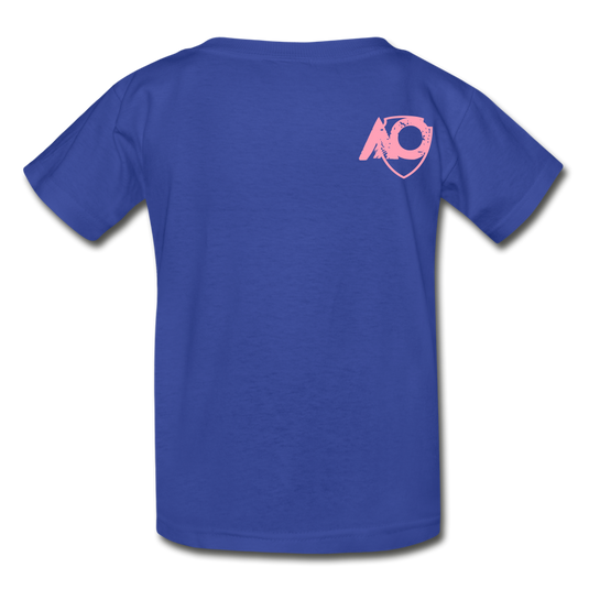 AO rainbow pink back - royal blue