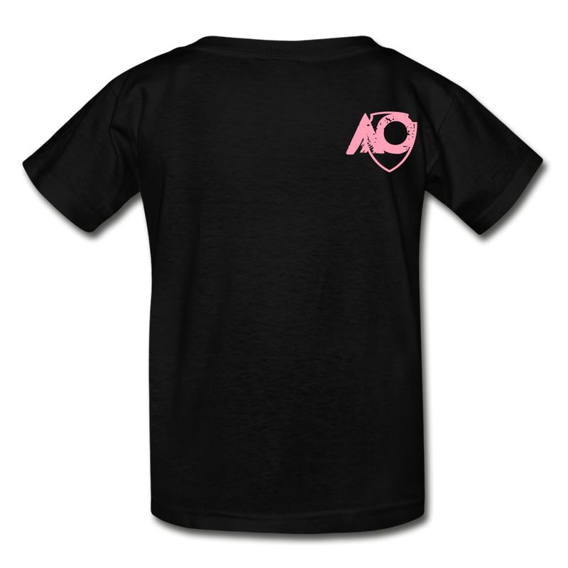 Load image into Gallery viewer, AO rainbow pink back - black
