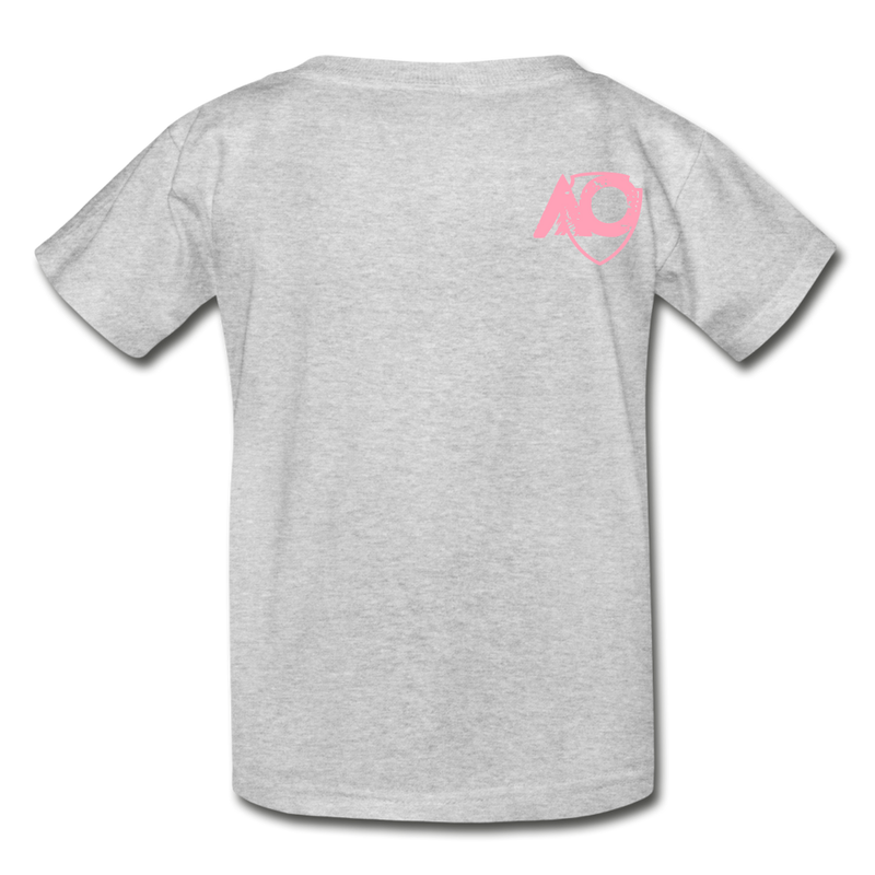 Load image into Gallery viewer, AO rainbow pink back - heather gray
