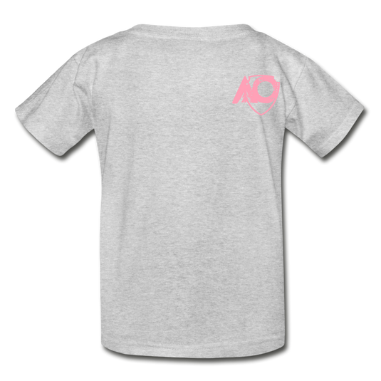 AO rainbow pink back - heather gray