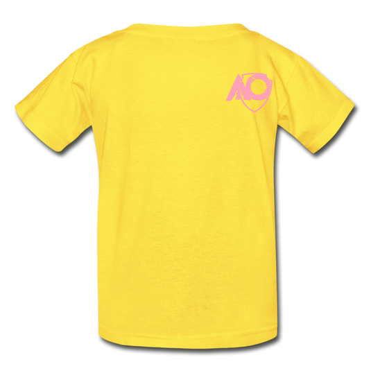 AO rainbow pink back - yellow