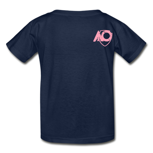 AO rainbow pink back - navy