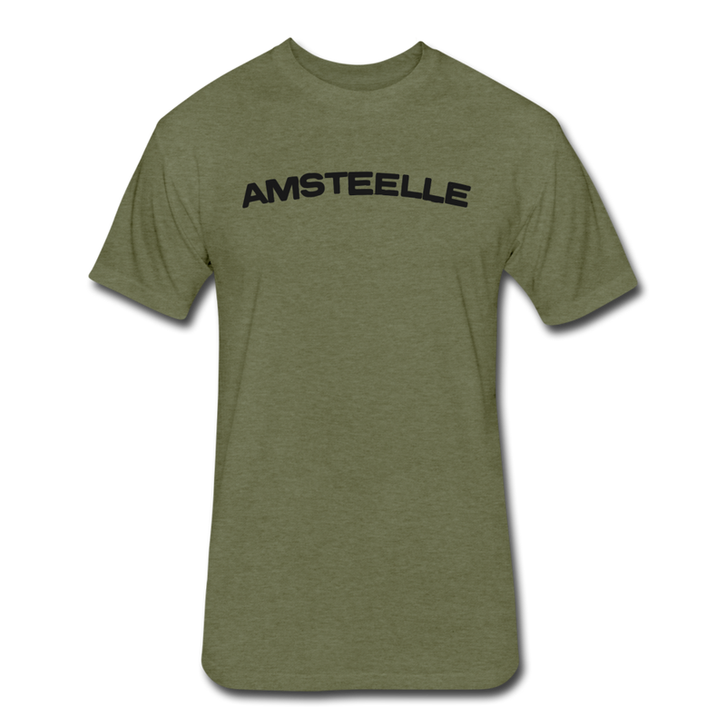 Load image into Gallery viewer, BLACKED OUT  Fitted Tee - heather military green
