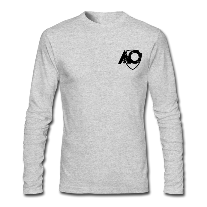 Men's Long Sleeve T-Shirt by Next Level - heather gray