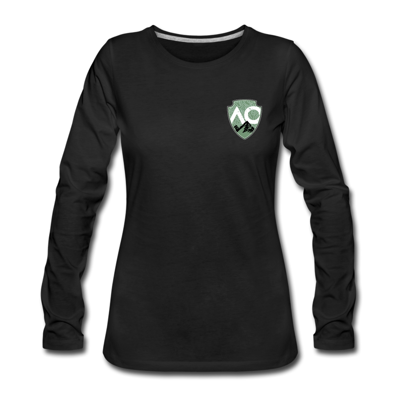 Load image into Gallery viewer, Women&#39;s Green Original Premium Long Sleeve T-Shirt - black
