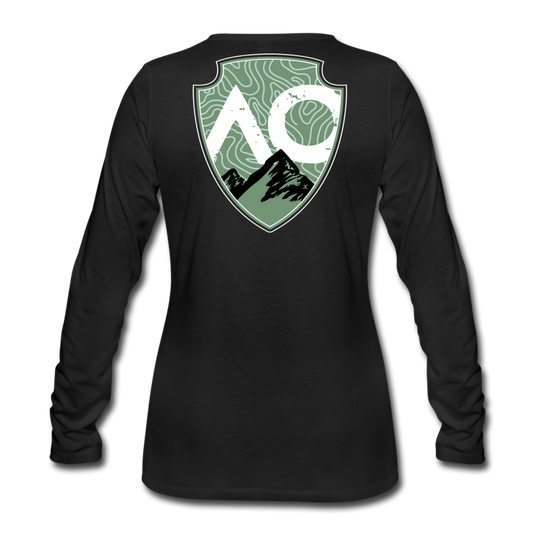 Women's Green Original Premium Long Sleeve T-Shirt - black