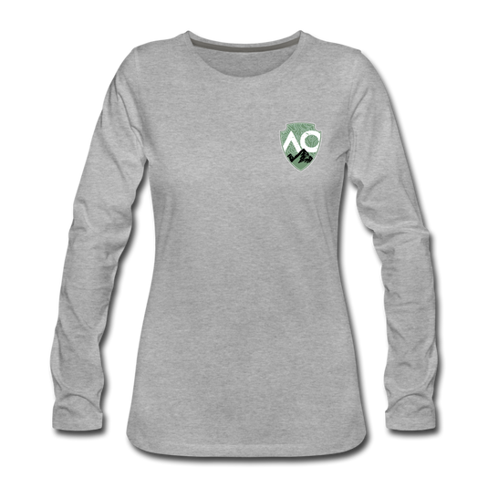 Women's Green Original Premium Long Sleeve T-Shirt - heather gray