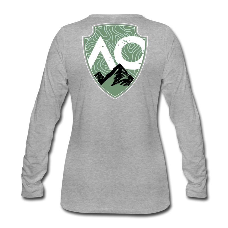 Load image into Gallery viewer, Women&#39;s Green Original Premium Long Sleeve T-Shirt - heather gray
