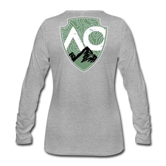 Women's Green Original Premium Long Sleeve T-Shirt - heather gray